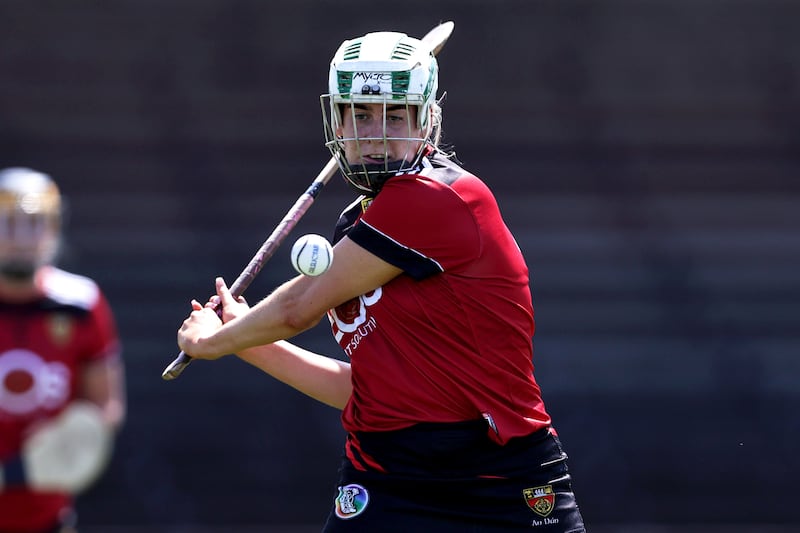 Dearbhla Magee striking the ball