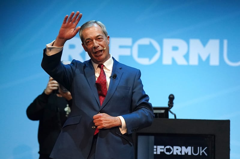 Reform UK leader Nigel Farage