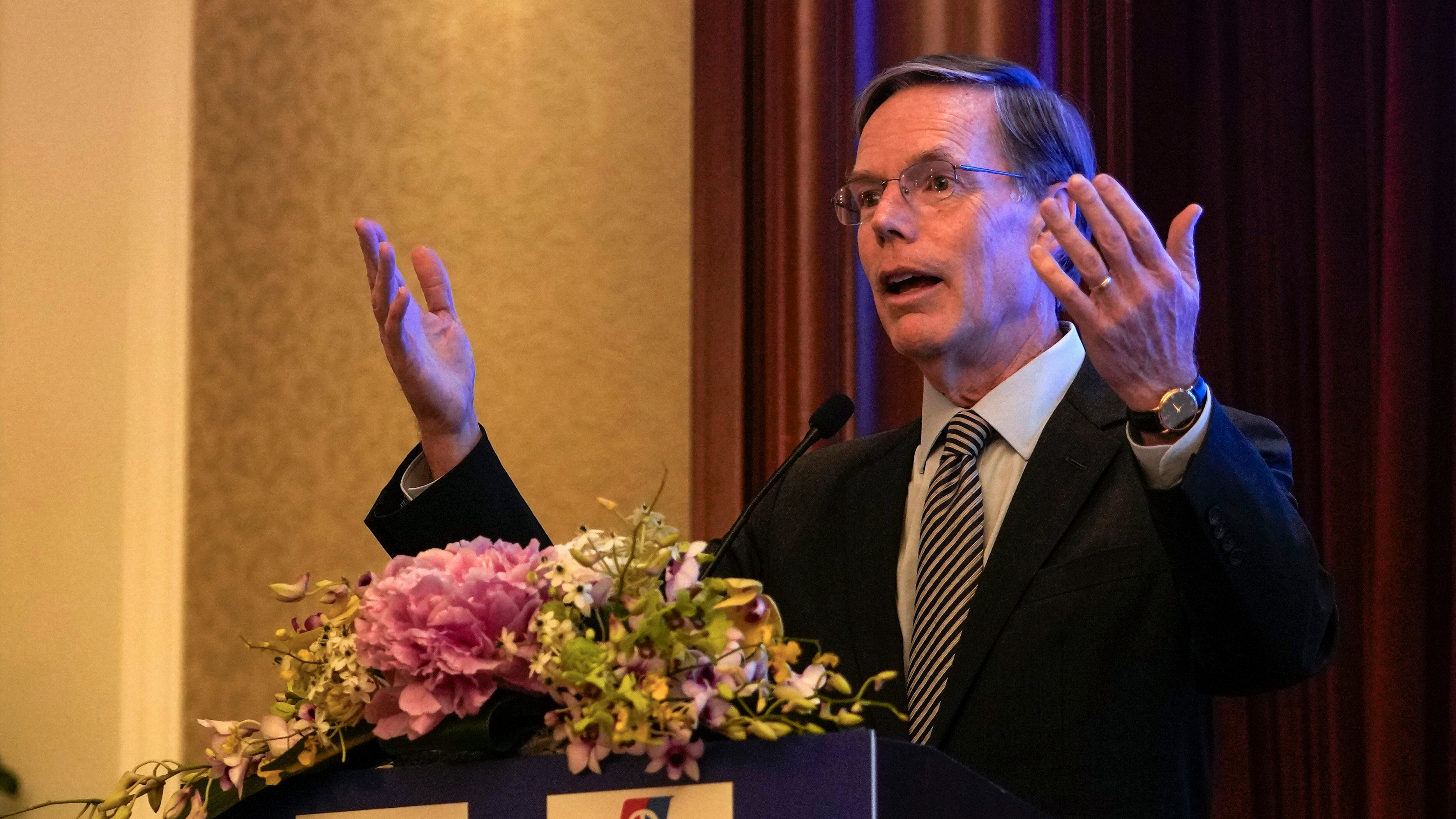 The US ambassador made the remarks in Shanghai (AP)