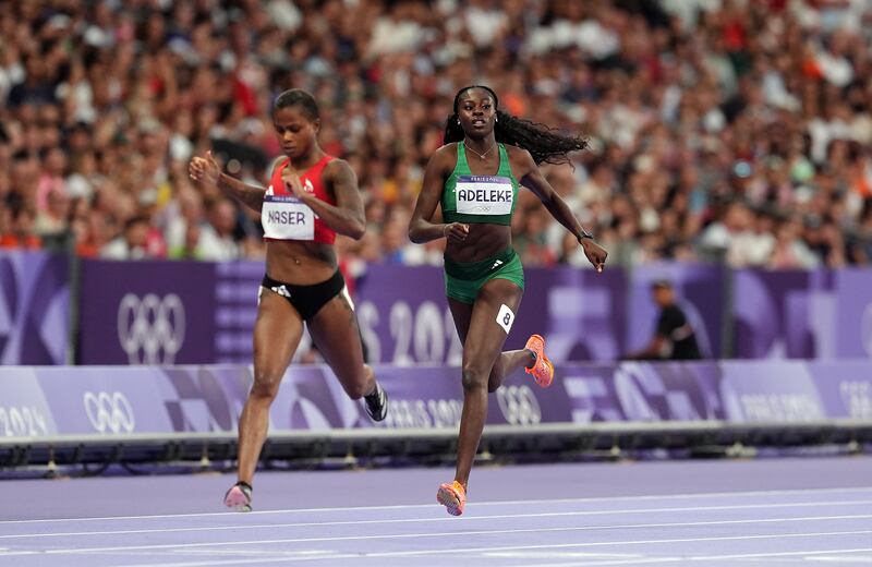 Rhasidat Adeleke finished second in Wednesday night's 400m semi-final at the Stade de France. Picture by PA