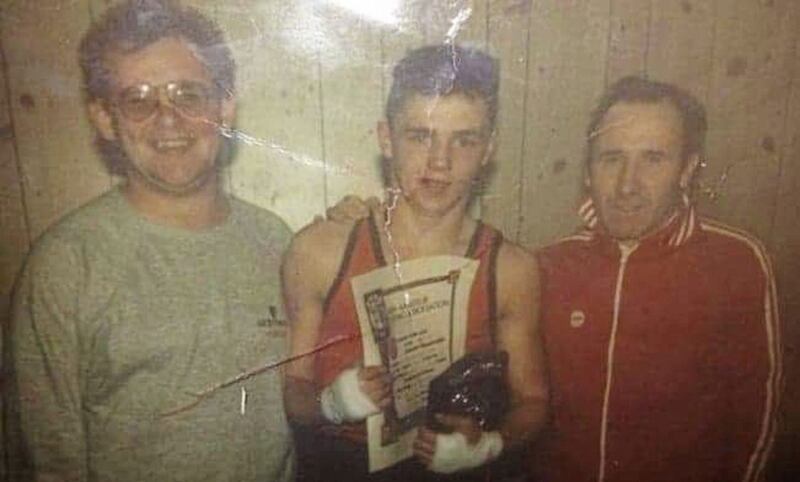 Jim was 19 when he won one of his all-Ireland boxing titles &ndash; Clonoe ABC Frank Gervin was his trainer 