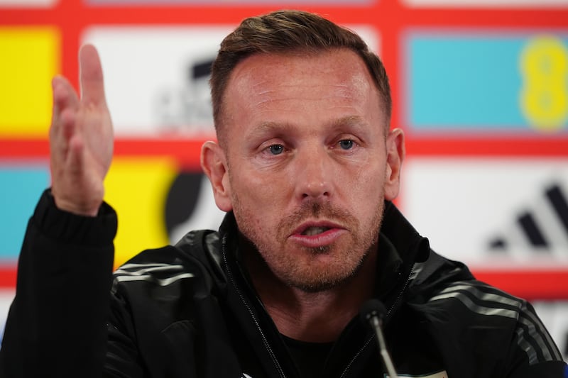 Wales manager Craig Bellamy makes his point ahead of his first game in charge against Turkey