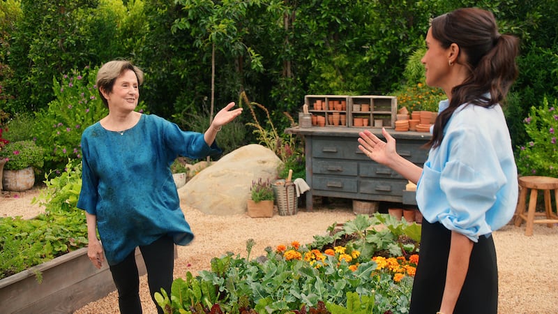 Alice Waters with Meghan in an episode from the show