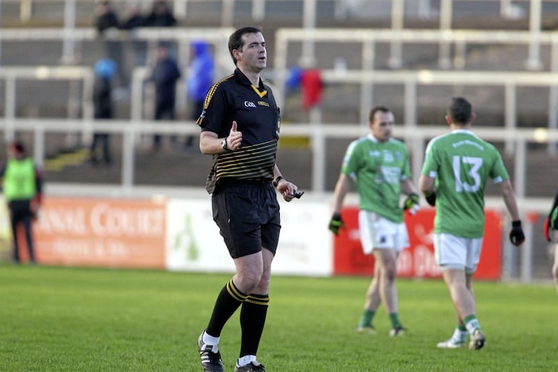 Sean Hurson has been appointed standby referee for Saturday’s All-Ireland final. Pic Seamus Loughran. 