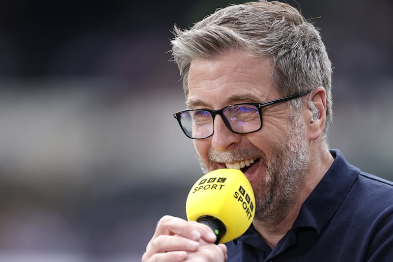 BBC Sport presenter Mark Chapman before the Betfred Challenge Cup quarter-final at the MKM Stadium