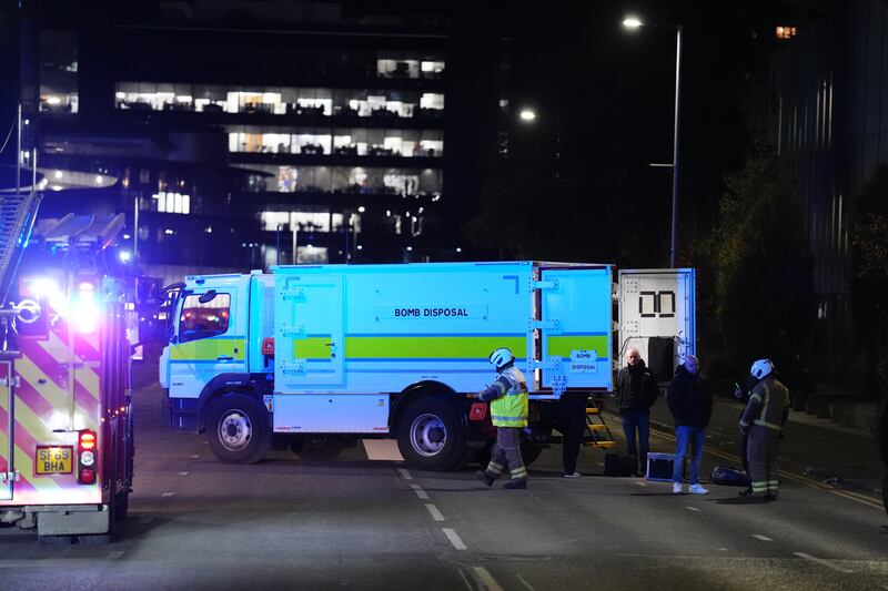 The bomb squad carried out a controlled explosion of the item