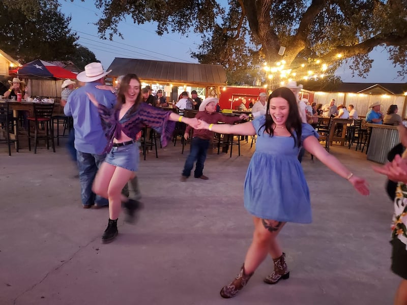 Dancing in the 11th St Cowboy Bar in Bandera, Texas