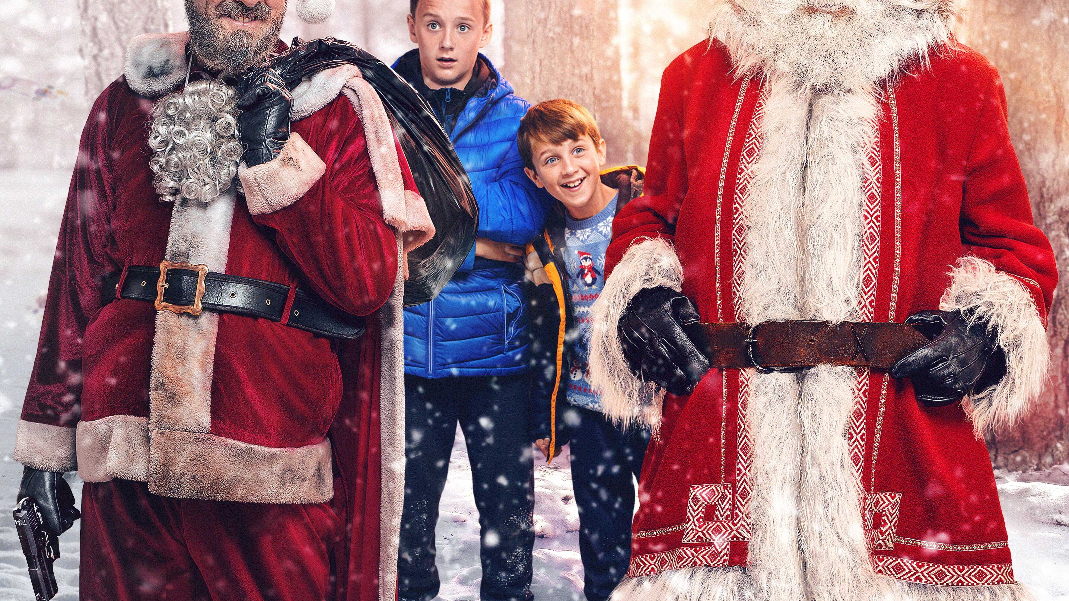 In The Heist Before Christmas 12-year-old Mikey finds two Santa Clauses in the woods. One has just robbed a bank (James Nesbitt), the other Santa (Timothy Spall) claims to have fallen out of his sleigh.