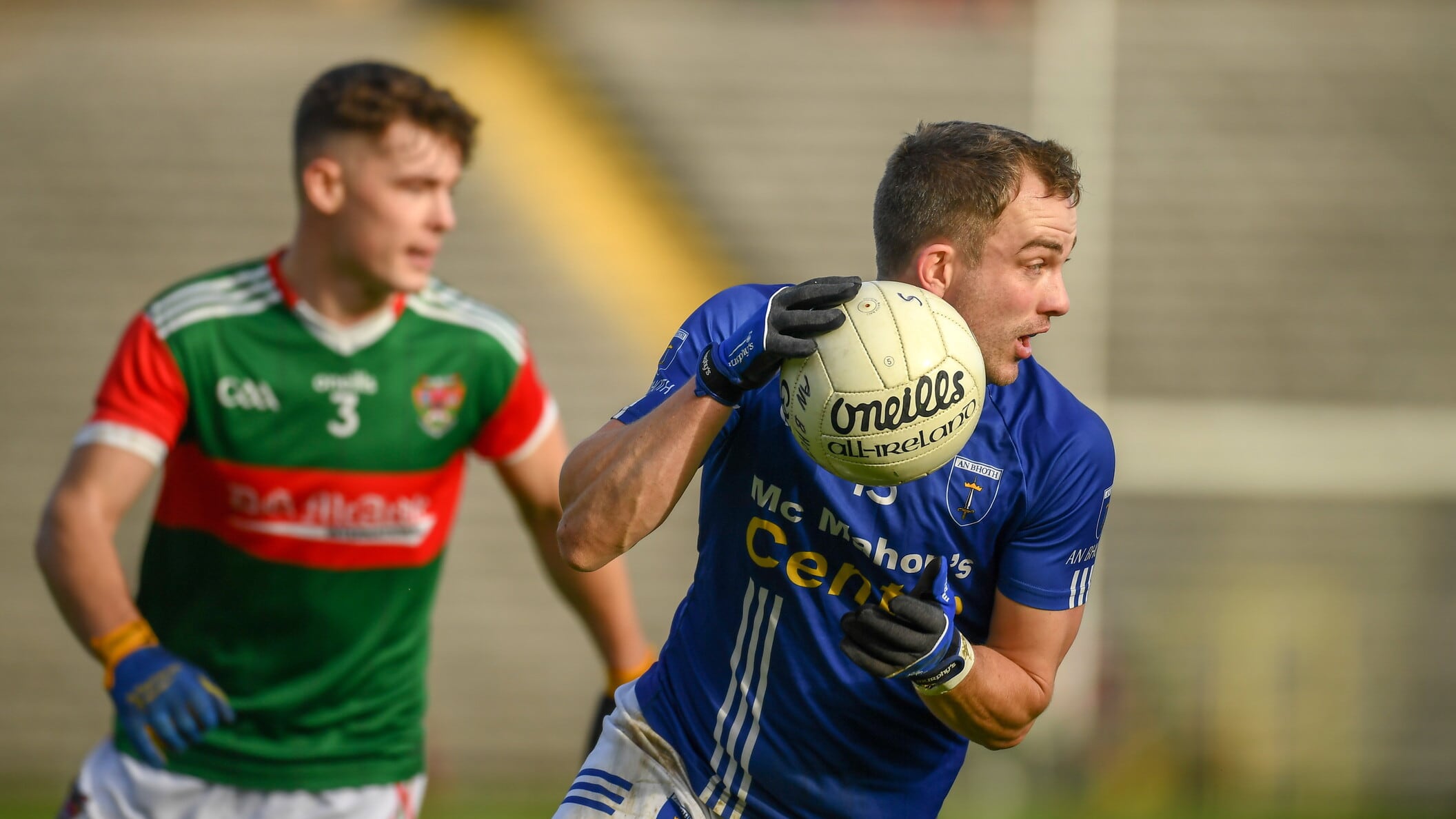 Man of the match Jack McCarron kicked six points in his first county final with Scotstown, the home club of his father and grandfather. Picture: Sportsfile