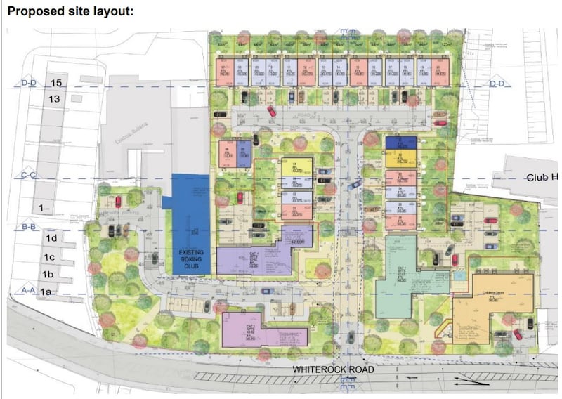 Site Layout For Whiterock Road Development