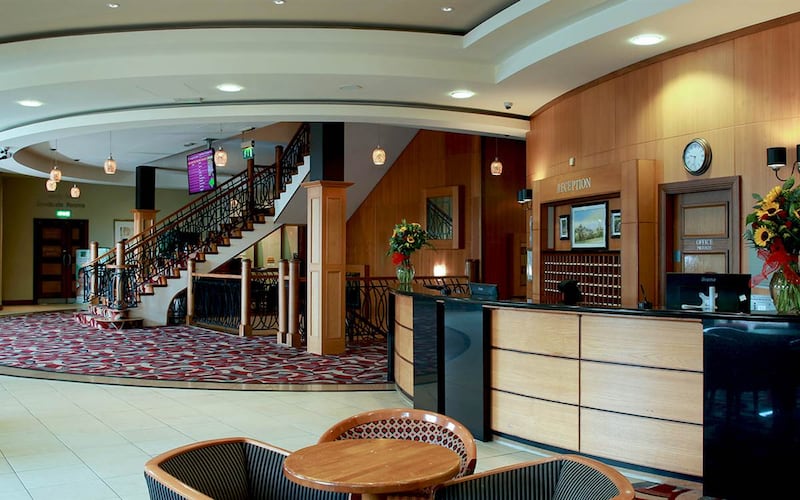 View of the hotel's reception area.