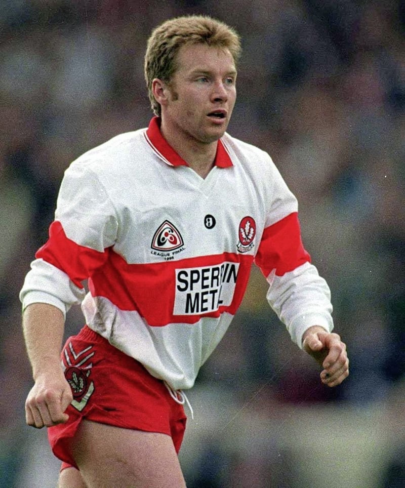 Derry's defensive legend Kieran McKeever.