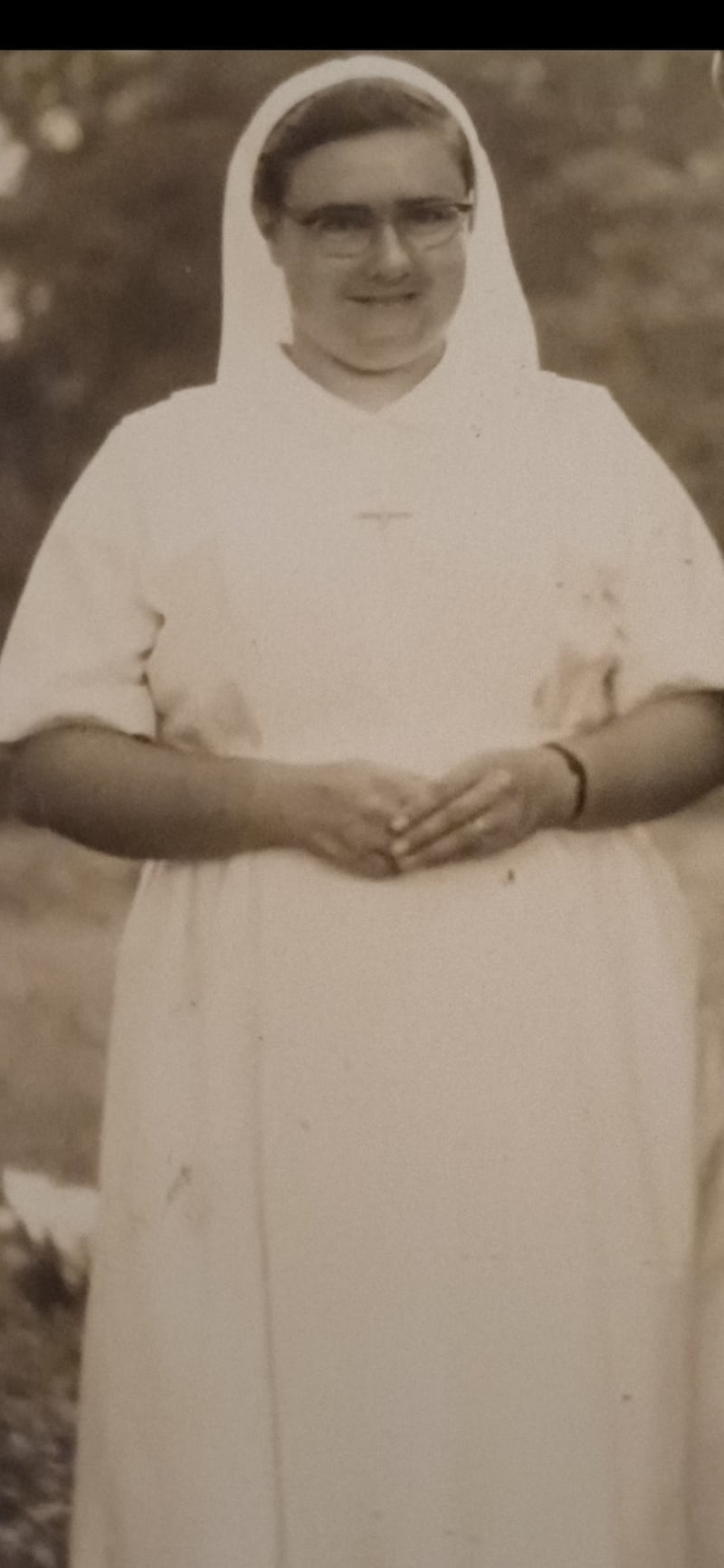 Sr Majella McCarron in her nun's habit