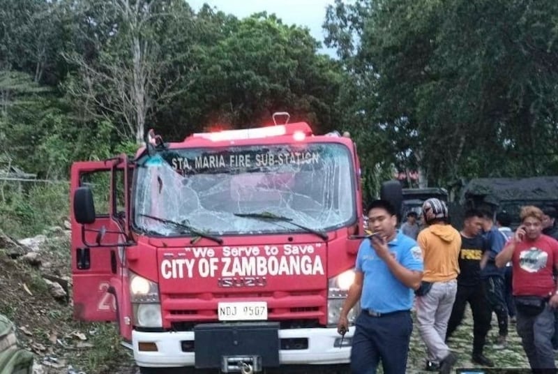 The fireworks exploded in the southern port city of Zamboanga (Regional Police Information Office 9 via AP)