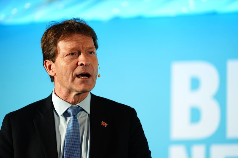 Deputy leader Richard Tice speaking during the Reform UK North West Essex conference (Jordan Pettitt/PA