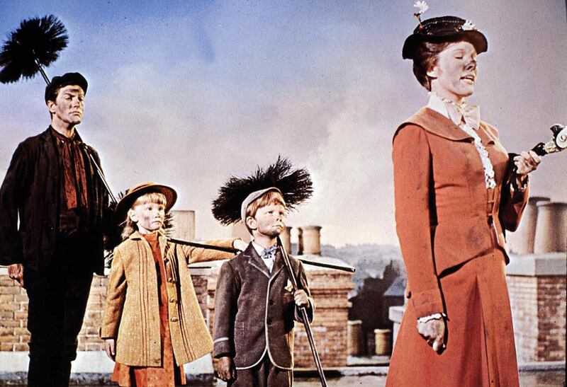 A scene from the 1964 film Mary Poppins