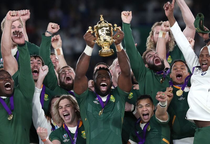 Kolisi lifted the Webb Ellis Trophy four years ago 