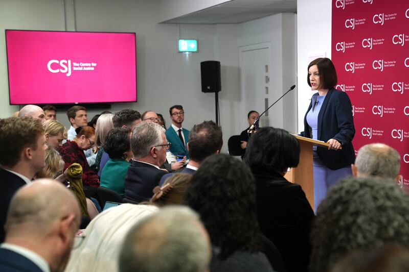 Education Secretary Bridget Phillipson giving a speech on school standards at the Centre for Social Justice in London