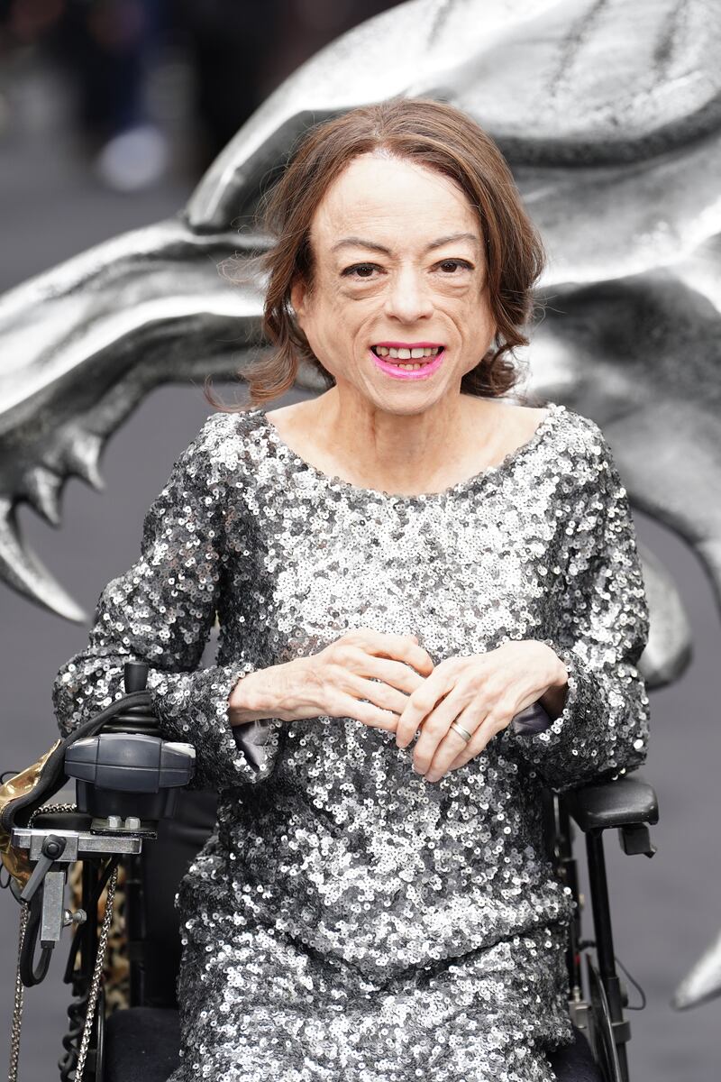 Liz Carr attending the UK premiere of The Witcher season three in London