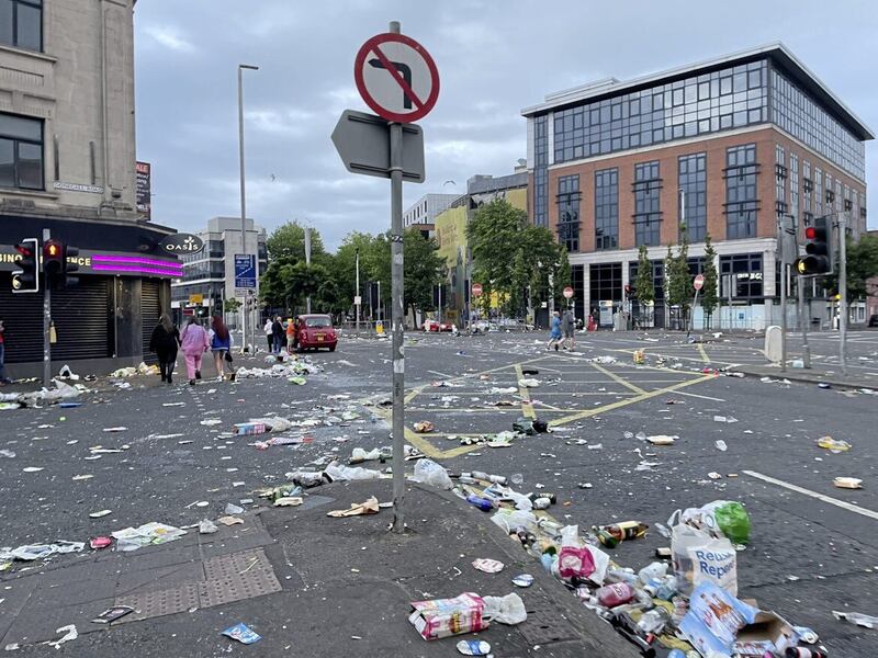 Litter strewn streets have become synonymous with the Orange Order's Twelfth parade in Belfast