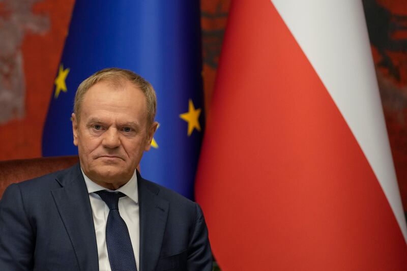 Poland’s Prime Minister Donald Tusk issued a stark warning over escalation (AP)