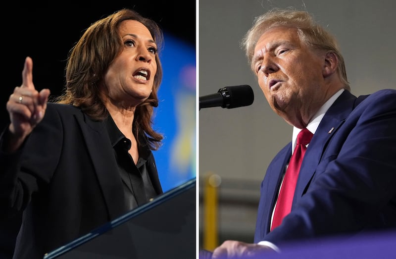 Kamala Harris and Donald Trump are bidding for US president (AP)