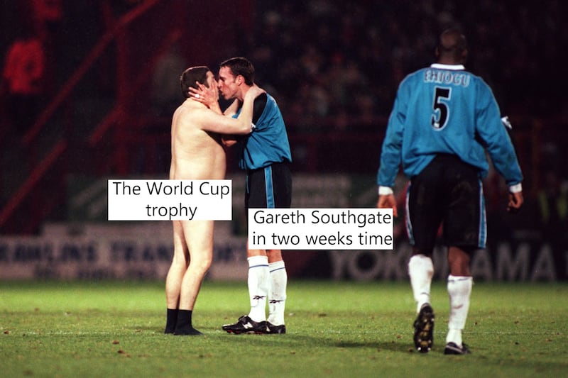 Southgate streaker World Cup meme