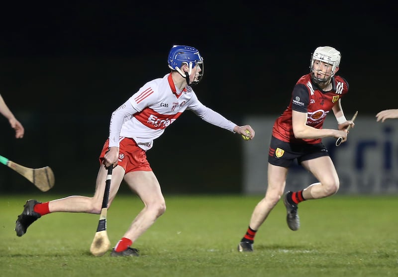 Ruairí Ó Mianáin playing against Down