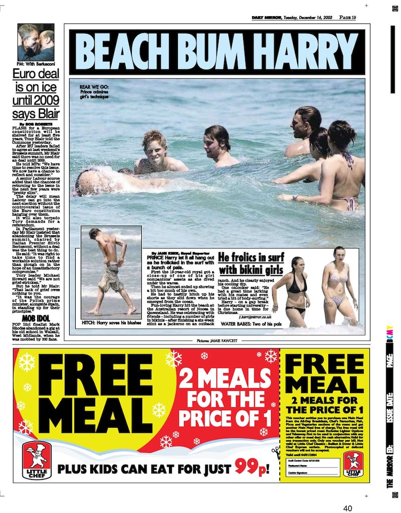 One of the Daily Mirror articles the Duke of Sussex is suing MGN over