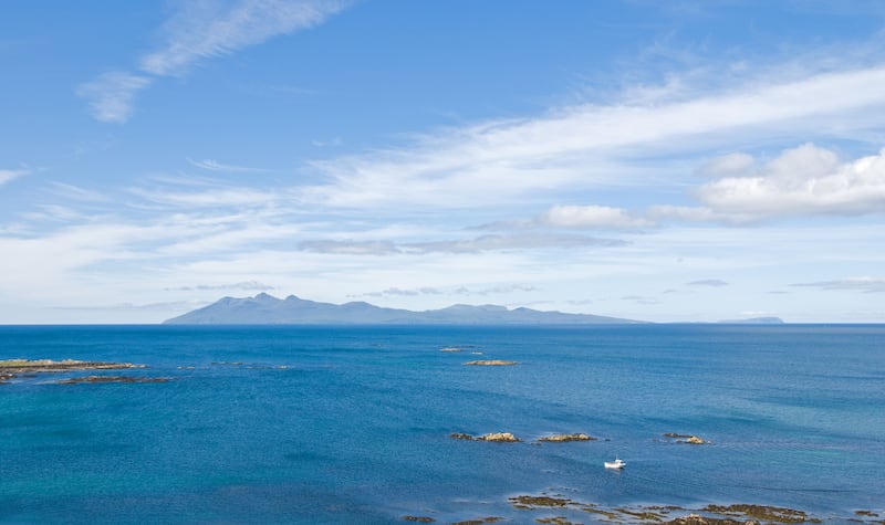 The Isle of Rum lies in the Inner Hebrides