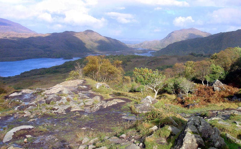 The lakes of Killarney and Killarney National Park in Co Kerry                     