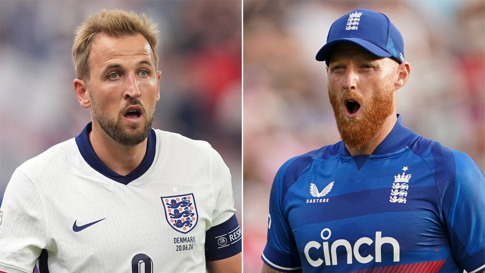 Harry Kane hopes the talk from England Test captain Ben Stokes, right, can inspire on Sunday
