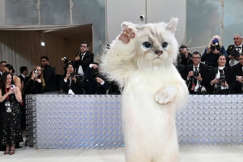 Sleb Safari: Jared Leto dressed as Choupette the cat at the Met Gala