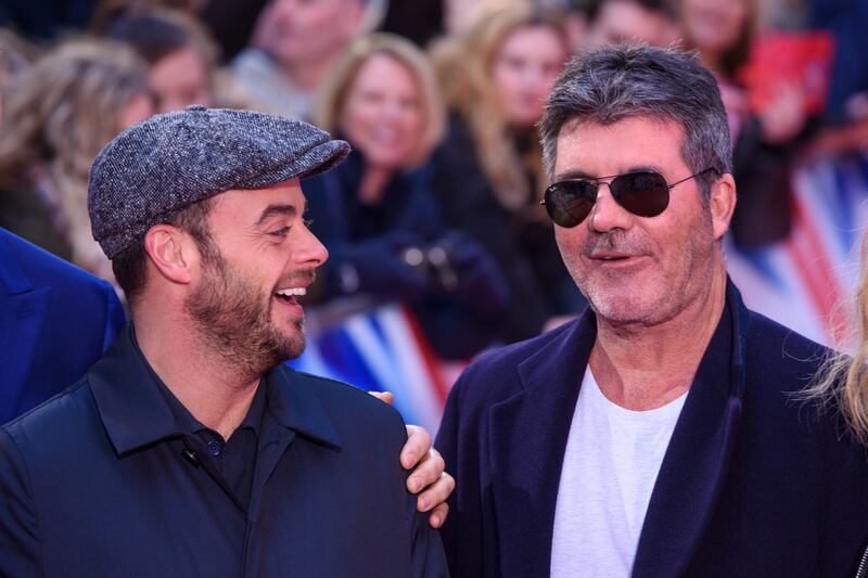Anthony McPartlin and Simon Cowell