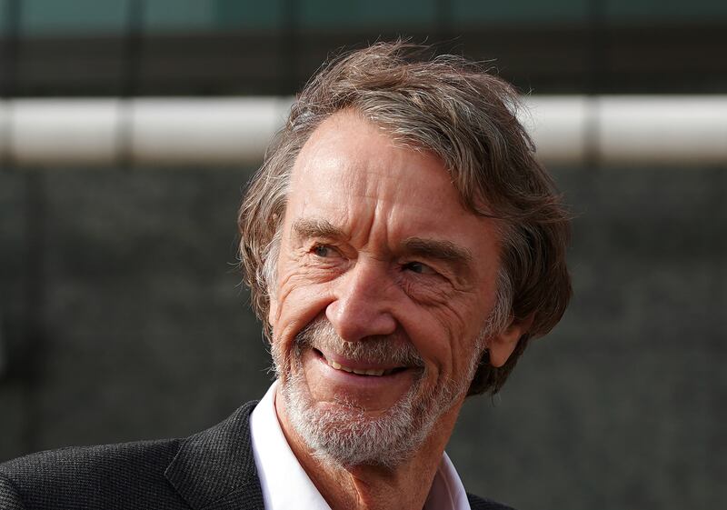 New Manchester United co-owner Sir Jim Ratcliffe .