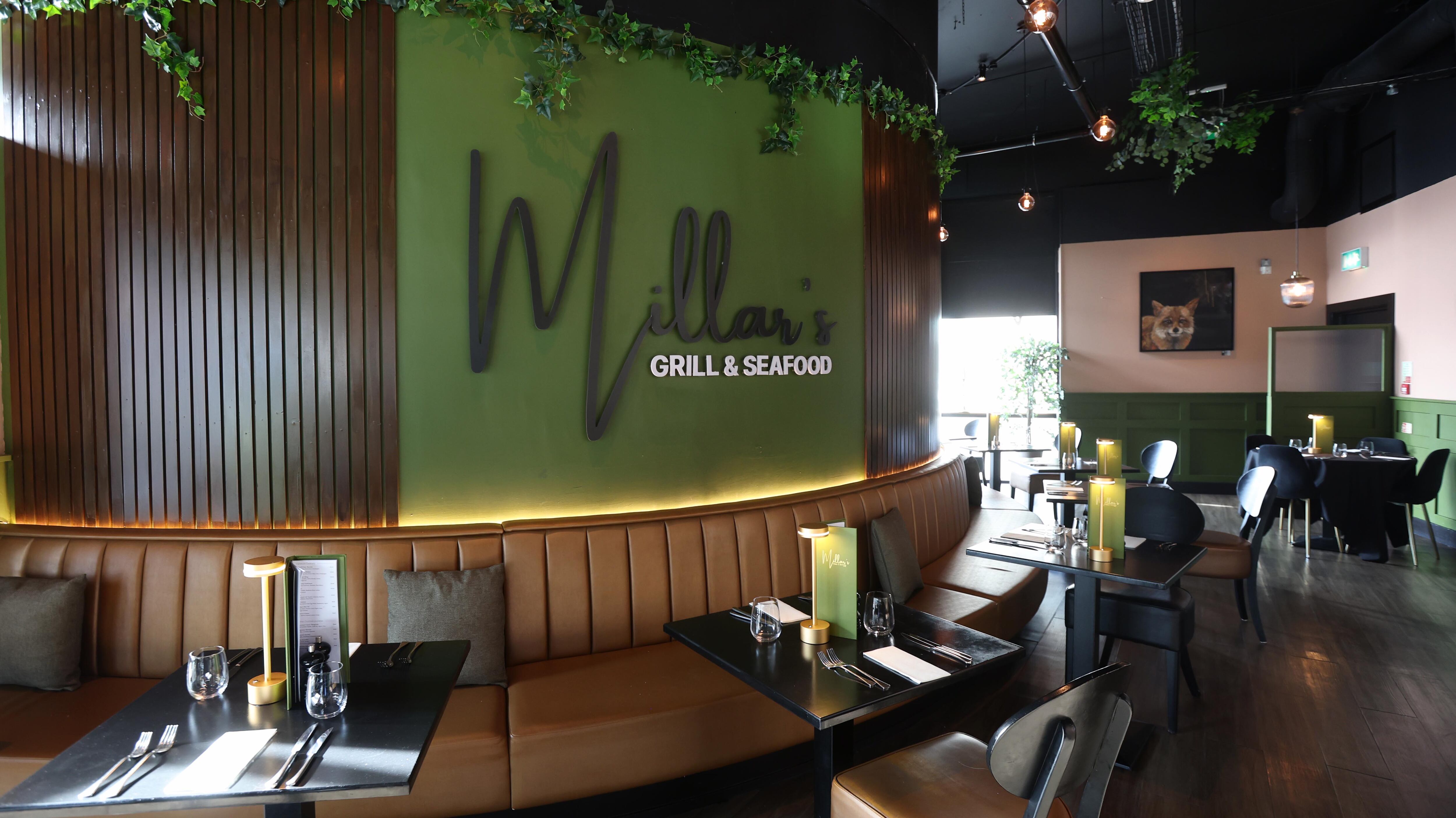 Millar’s Grill and Seafood at Lanyon Quay  in Belfast.
PICTURE COLM LENAGHAN