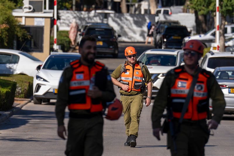 A drone was launched at Benjamin Netanyahu’s house on the Israeli coast on Saturday in an apparent assassination attempt (Ariel Schalit/AP)