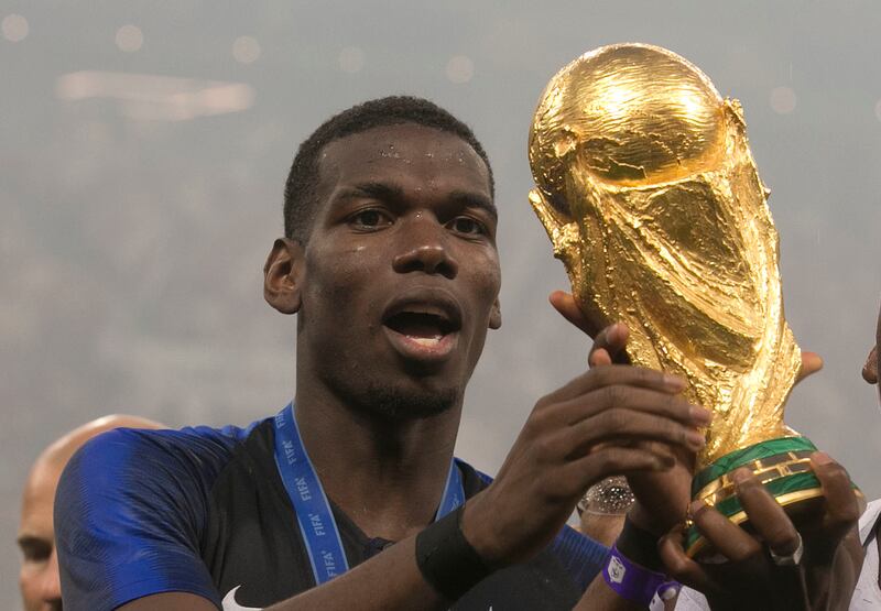 Paul Pogba helped France win the World Cup in 2018