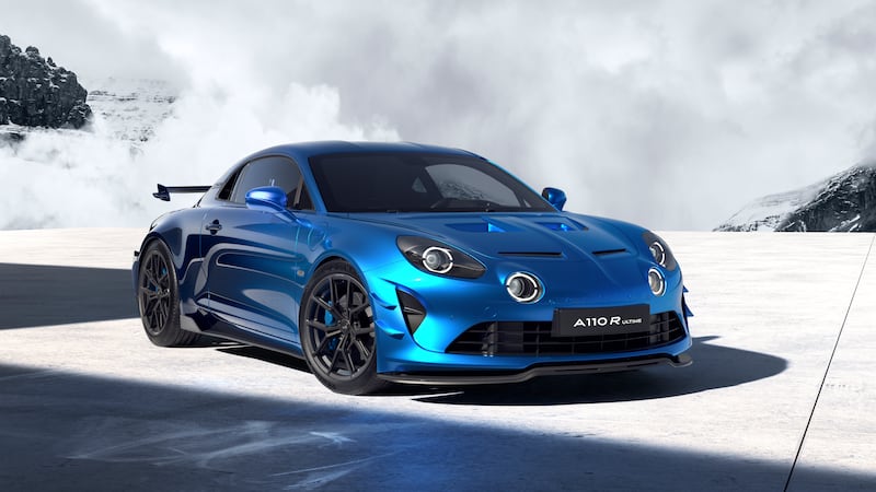 The A110 R Ultime will be the Alpine’s most expensive car ever. (Alpine)