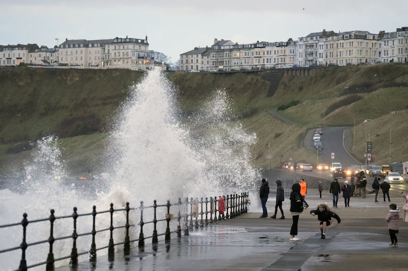 Some coastal routes and sea fronts will be affected by spray or large waves on Thursday