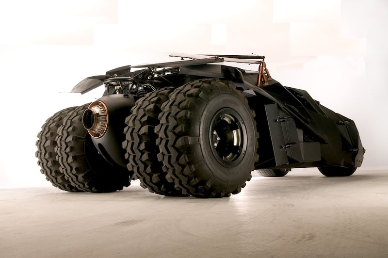 The Tumbler is powered by a V8 engine (Warner Bros. Discovery and Relevance International)