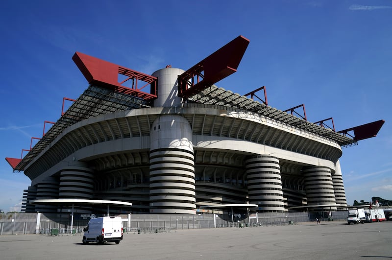 The San Siro Stadium in Milan