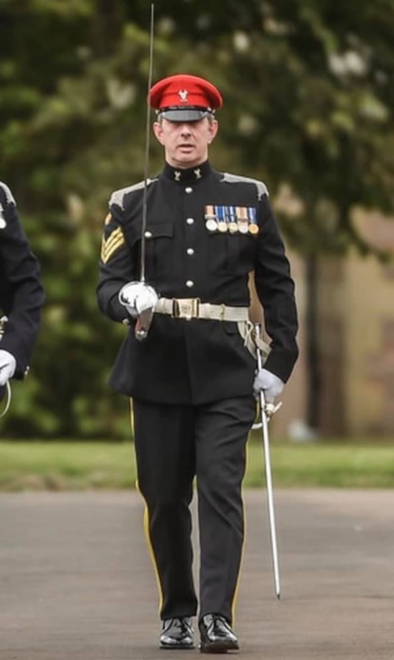 Staff Sergeant John McKelvie who died in February 2019 after a training accident in North Yorkshire .