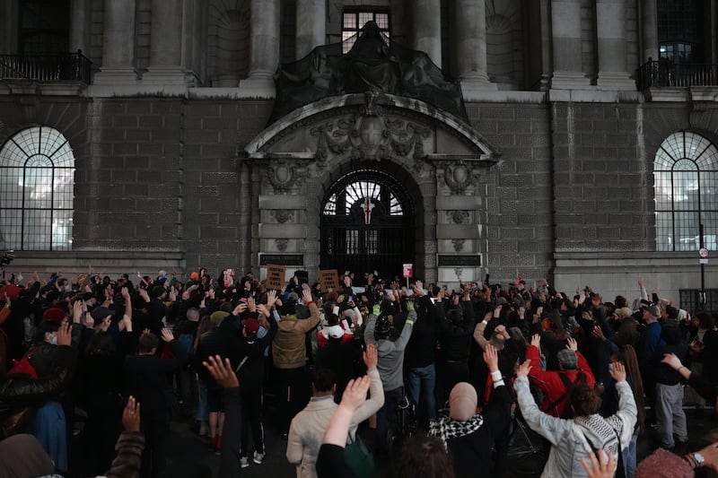 Friends and family of Chris Kaba were joined by more than 100 people outside of the Old Bailey where speakers demanded justice