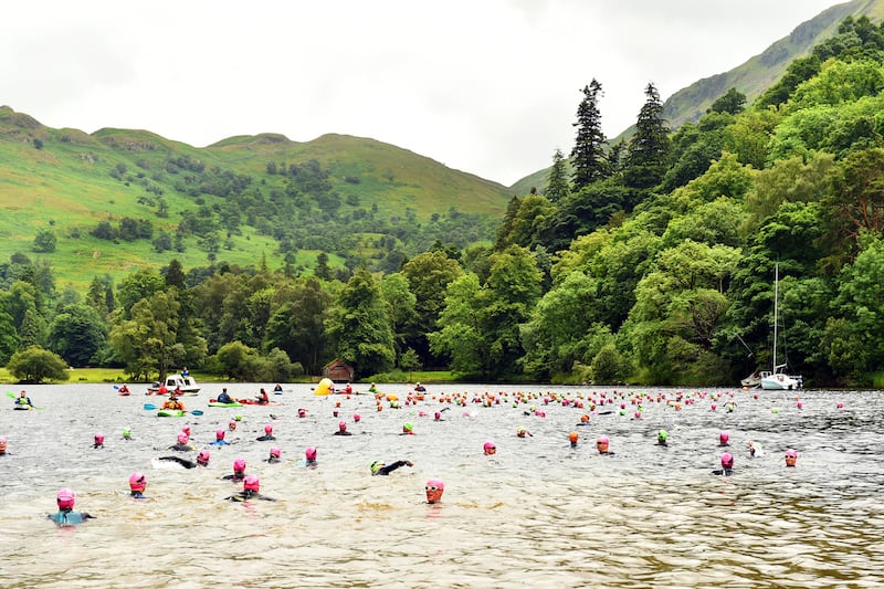 The Lake District is popular for open water swimming