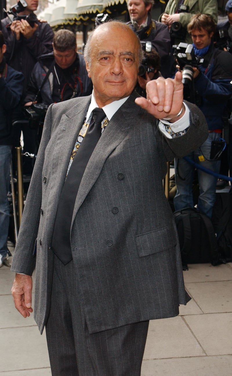 Former Harrods boss Mohammed Al Fayed has been accused of being a serial sexual predator