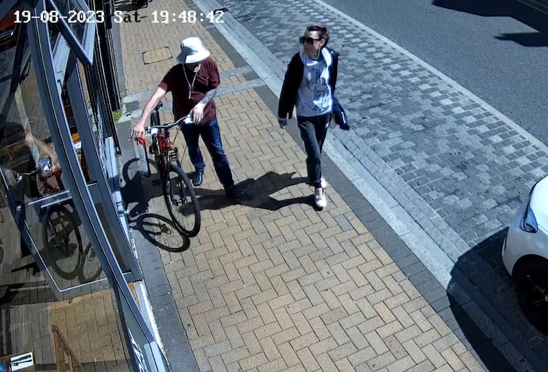 Benjamin Atkins and Debbie Pereira seen on CCTV walking with a hacksaw