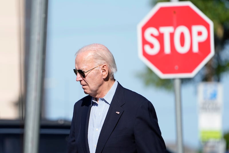 Mr Biden said he is proud of the man his son is today (AP)