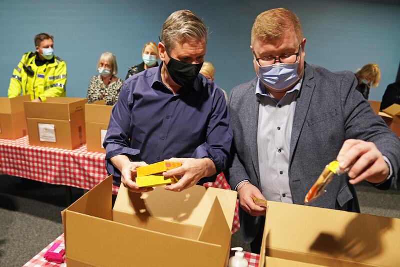 Prime Minister Sir Keir Starmer previously helped to pack boxes of Christmas supplies for the elderly during a visit to Hadston House