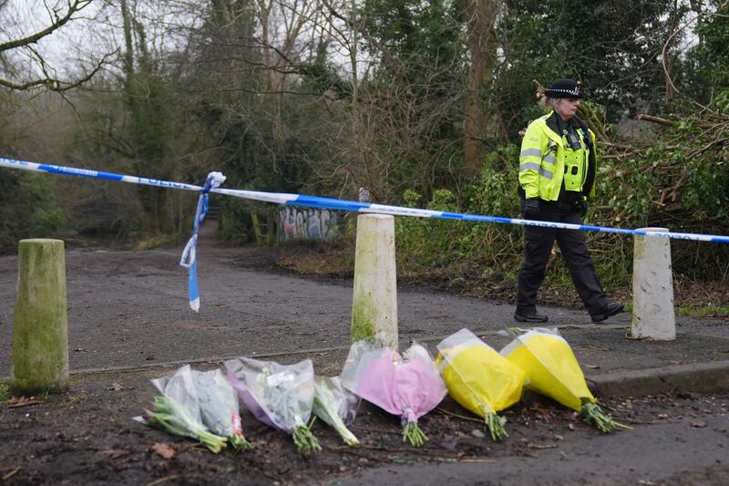 Flowers have been left at a police cordon in Hall Green after the boy, 12, died on Tuesday